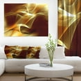 thumbnail image 3 of Designart 'Light Yellow Abstract Fractal Design ' Large Abstract Canvas Art, 3 of 3