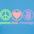 thumbnail image 3 of CafePress - Peace Love Massage Women's Classic T Shirt - Women's Traditional Fit Dark T-Shirt, 3 of 4