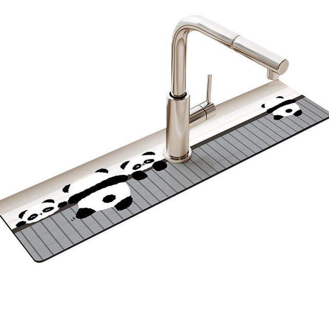 Super Absorbent Sink Faucet Mat Kitchen Diatom Mud Drain Pad Table Mat Toilet Pad Non-slip Anti-mildew Mat Countertop Dining