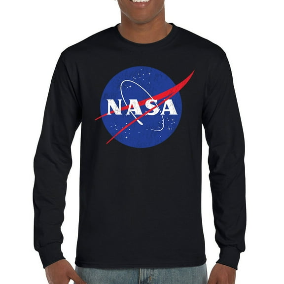 NASA Meatball Logo Long Sleeve T-shirt Iconic American Astronaut Space Souvenir