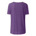 thumbnail image 4 of Birdeem T-Shirt Mode Femme Col en V Manches Courtes Blouse Ample, 4 of 12