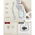 thumbnail image 4 of Silla de oficina ergonómica de malla VASAGLE UOBN044GD01S, 4 of 8
