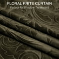 thumbnail image 2 of Lapalife Blackout Velvet Curtains, Scroll Floral Pattern Rod Pocket Thermal Insulated Velvet Curtain Drapes for Living Room, 2 Panels, 52"x 108", Dutch Cocoa, 2 of 9
