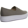 thumbnail image 3 of Vagabond Camille Women's Slip On Cupsole Shoes In Olive Size 11, 3 of 6