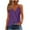 Purple, variant on Fanxing Purple Summer Tank Tops for Women Loose Fit Pleated Tunics S Flowy Flared V Neck Sleeveless Tops (Women's S-2XL)