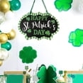 thumbnail image 2 of MXTPOV St Patricks Day Decorations, Happy St. Patrick's Day Sign Sham's Wood Hanging Sign Wooden St. Patrick's Day Front Door Decorative Luck Shamrocks Mountain Shaped Wall ,Home Decor, 2 of 4