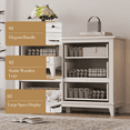 thumbnail image 4 of 6-Drawer Dresser, 47 Inch Wide Freestanding Wooden Storage Cabinet for Bedroom, Living Room & Entryway, 4 of 6