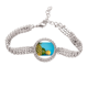 thumbnail image 1 of Pulsera de tobillera de cadena de tenis Unbranded Foto de piña fresca joyería de diamantes, 1 of 3