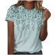 thumbnail image 1 of Camiseta de Cuello Redondo de Manga Corta Impresa de los Pantalones Cortos de las Mujeres, Poliéster de Lentejuelas de Partido de Moda, 1 of 8