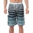 thumbnail image 1 of Bañador para hombre, pantalones cortos de secado rápido, pantalones cortos de baño con rayas coloridas Adepaton HMHZ266-21, 1 of 6