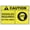 Warning Sign 1, variant on Caution PPE Goggles Required In This Area Aluminum Metal Tin Sign 8"x12" - Safety Restriction Alert Warning Plate, PPE Goggles Sign