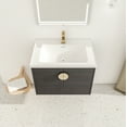thumbnail image 4 of Elegant Black Chestnut 28-Inch Wall Mounted Bathroom Vanity with Sink – Perfect for Small Bathrooms, 4 of 9