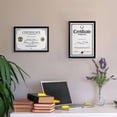 thumbnail image 3 of Scholartree 5P Contemporary Gallery Document Picture Frame Set, A4/8.5x11 Tabletop Picture Frames, Black, 3 of 4