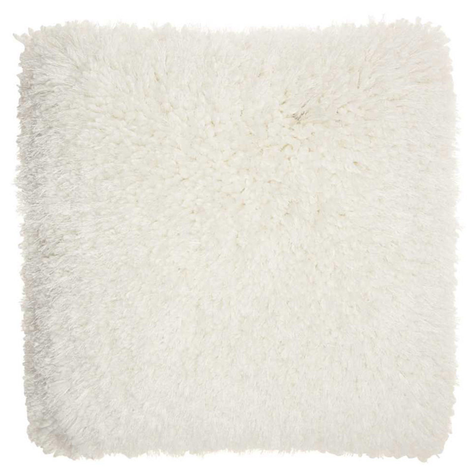 Lush Yarn Light Grey Shag Throw Pillow 20-inch X 20-inch Textured Modern Contemporary Polyester One Lush Yarn Light Grey Shag Throw Pillow 20-inch X 20-inch Textured Modern Contemporary Polyester One