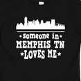 thumbnail image 4 of Inktastic Memphis Tennessee Someone Loves Me Skyline Boys or Girls Baby T-Shirt, 4 of 5