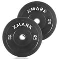 thumbnail image 2 of Xmark Bumper Plates - Black Stainless Steel - 45 LB (Pair), 2 of 2
