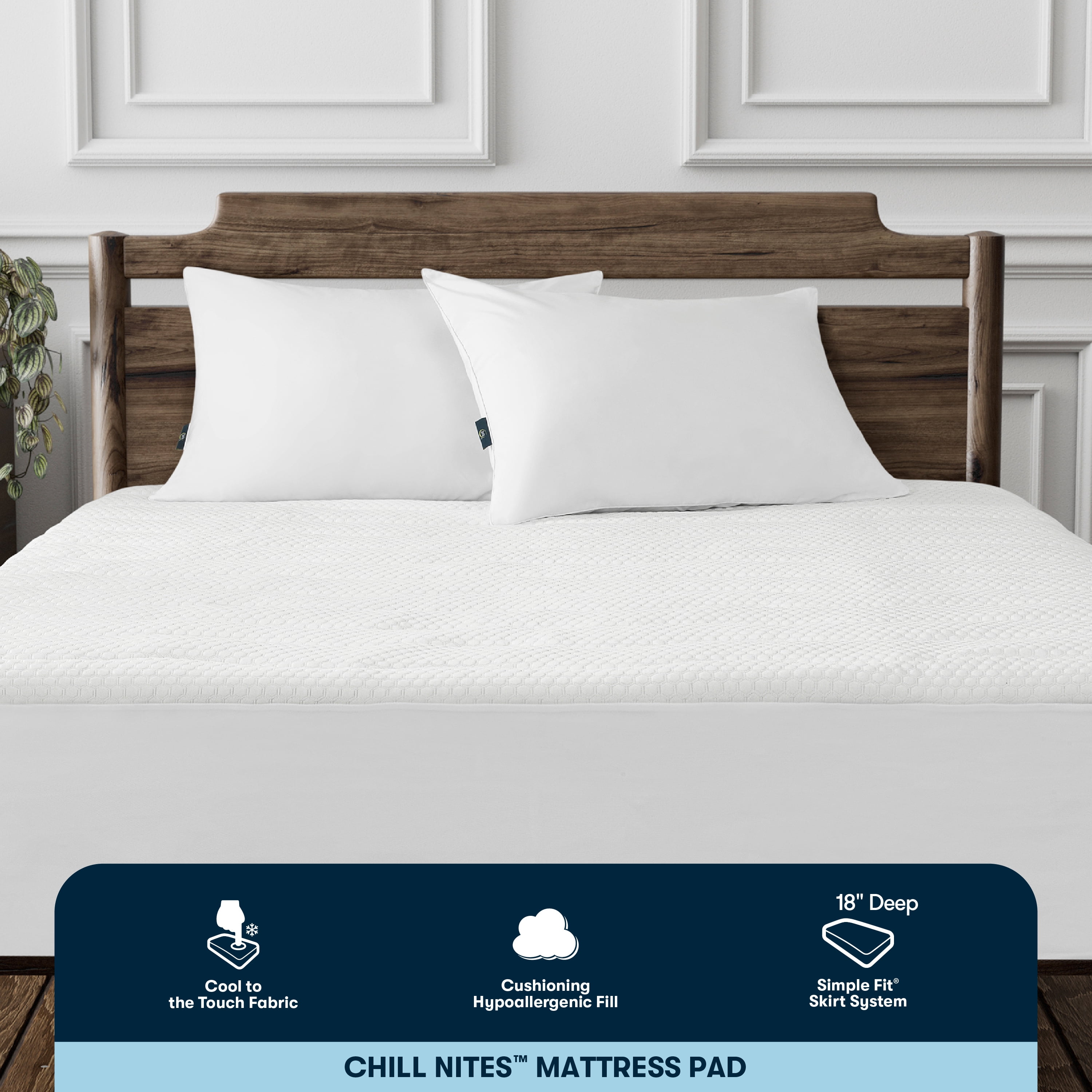 Sertapedic Chill Nites Cooling Mattress Pad, King