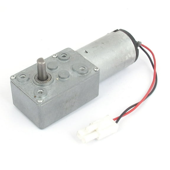 DC 12V 10RPM 6mm Shaft High Torque Turbine Worm Gear Boxuction Motor