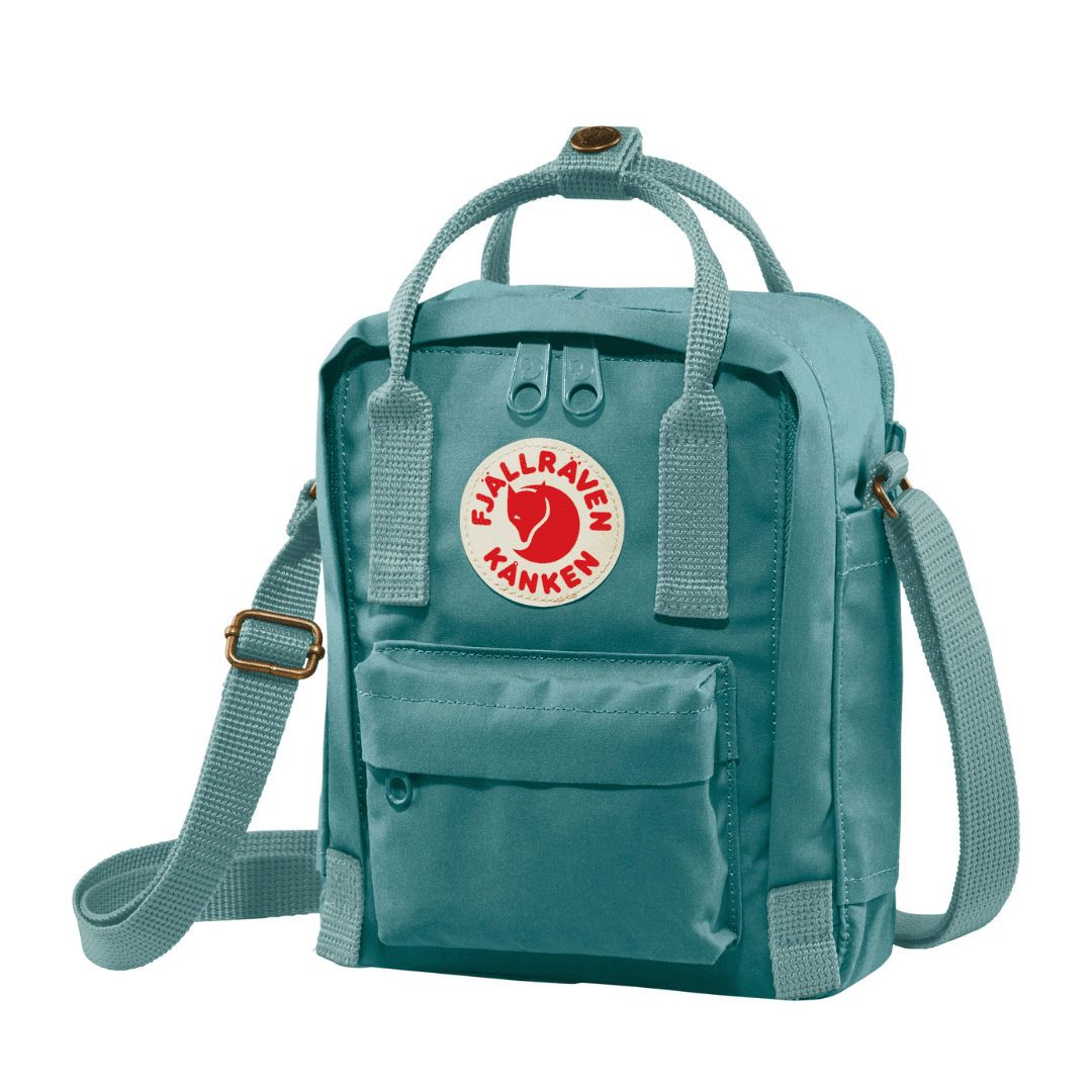 Fjallraven Kanken Sling Crossbody Shoulder Bag For Everyday Use & Travel, Frost Green Backpack Height 7.8 in, 2.5 L