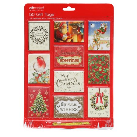 Christmas gifts Christmas Shop Foiled Gift Tags (50 Pack) | Walmart Canada