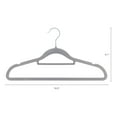 thumbnail image 2 of Unique Bargains Velvet Non-Slip Hangers Space Saving Clothes Hangers 30 Packs Gray, 2 of 6