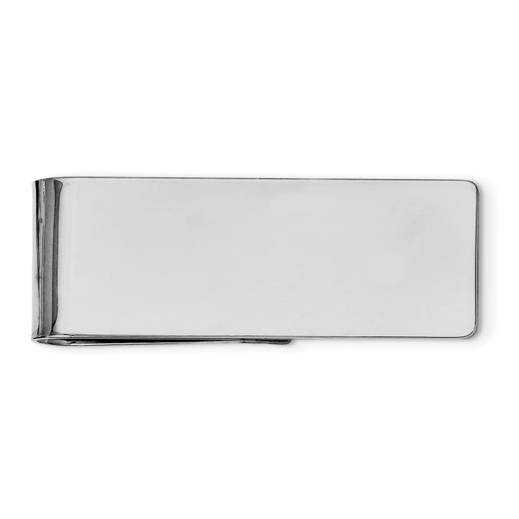 Beautiful Sterling Silver Rhodium-plated Money Clip