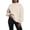 Beige, variant on VJGBEGW Womens Mock Neck Sweatshirt Oversized Pullover Fall Fashion Long Sleeve Tops Beige L