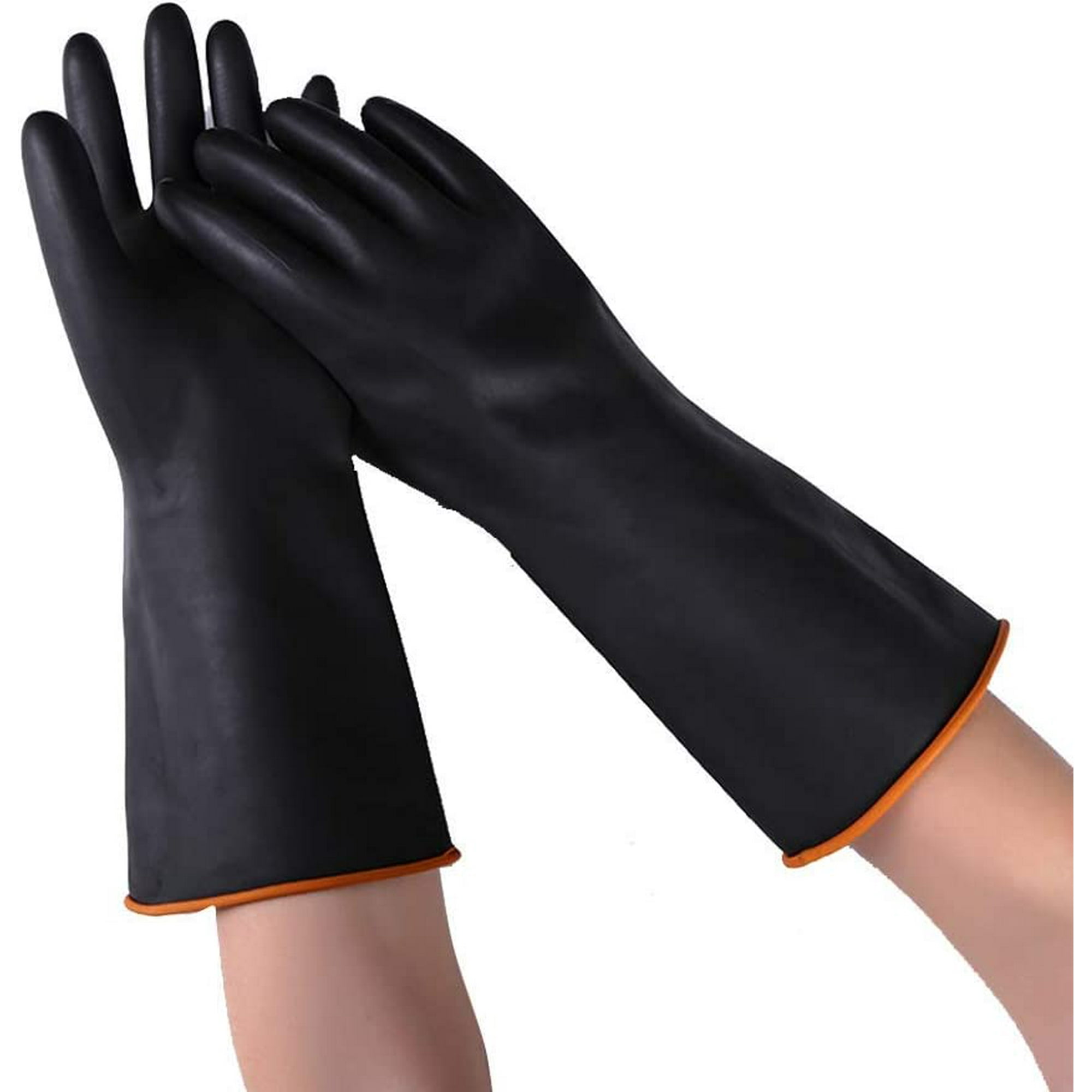 Protective rubber gloves discount