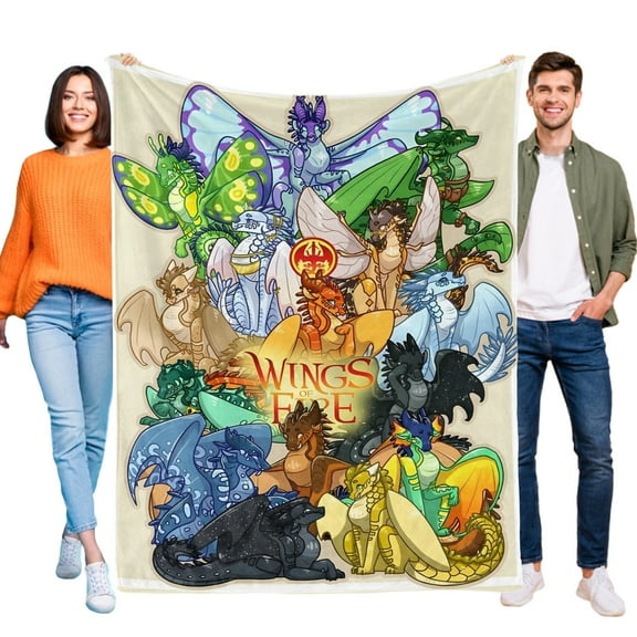 Wings of Fire Blanket for Boys Girls Lightweight Kids Throw Blanket Cute Soft Blankets Flannel Plush Blankets Gifts 30x40in