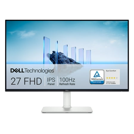 Dell 27 Plus Monitor 27" 1080p FHD 100Hz IPS Anti-glare Computer Display White, S2725HS