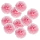 thumbnail image 1 of Uxcell 4" Pom Poms de Papel Duraderos para Decoración de Bodas y Fiestas Rosa Claro 10 Paquete, 1 of 6
