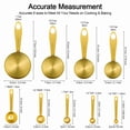 thumbnail image 2 of Juego de 9 Piezas de Tazas Medidoras GuDoQi de Acero Inoxidable Dorado, 2 of 7