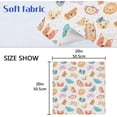 thumbnail image 2 of Coolnut Set of 4 Cute Cartoon Pattern Napkins Cloth Napkins 20"x20", Washable Polyester Dinner Napkins for Parties, Wedding, Restaurant, 2 of 6