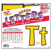 Trend Enterprises Playful Ready Letters, 4 Inches, Yellow, Set of 216