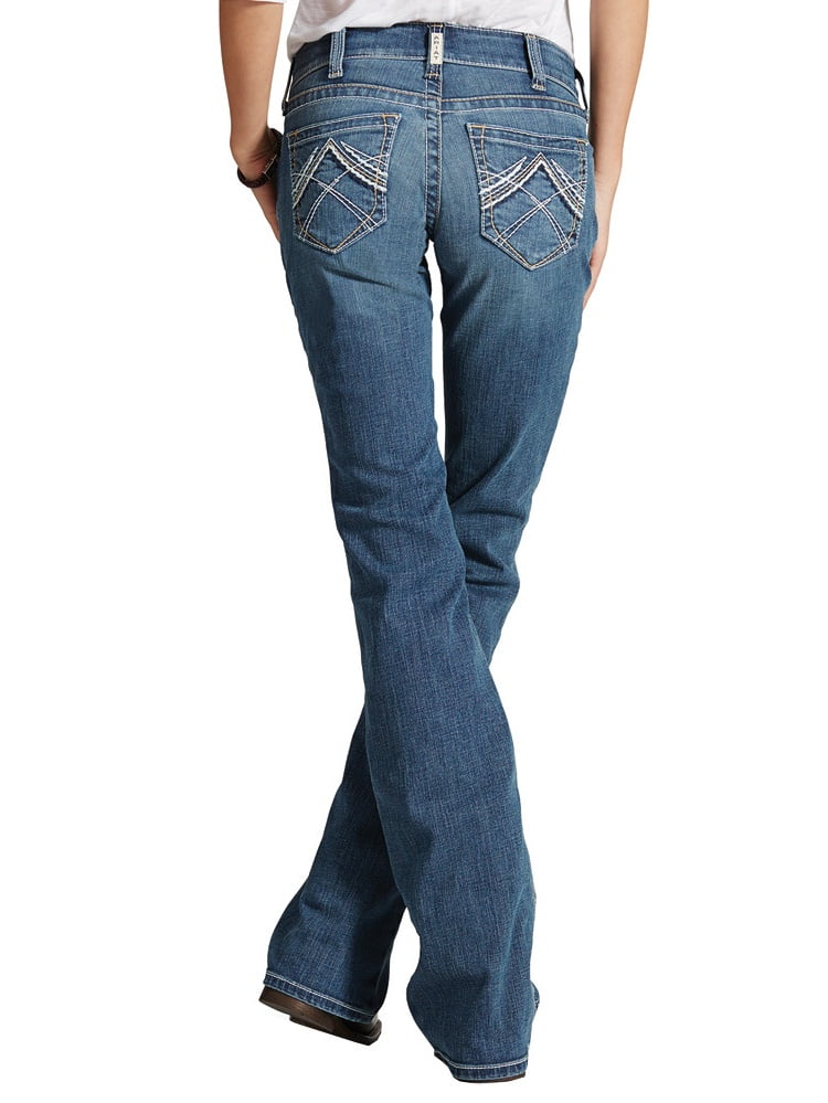Photo 1 of [Size 26S] Ariat Apparel Womens Real Riding Rainstorm Jeans[Blue]