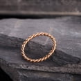 thumbnail image 3 of Metaljc Stainless Steel Twisted Tension Rings for Men and Women - Twist Ring Jewelry, 3 of 7