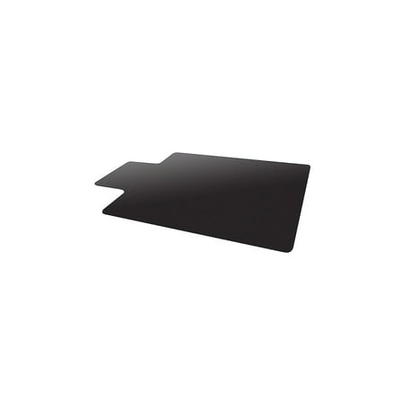 UPC: 0079916212326 | Deflect-O EconoMat Hard Floor Chair Mat with Lip 45  x 53   Black (CM21232BLKCOM)