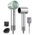 thumbnail image 1 of Fast Drying Hair Dryer ,150000 RPM High-Speed  Blow Dryer,Low Noise Auto Temperature Control ,Come with Diffuser and Smooth Nozzle(Gray), 1 of 9