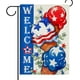 thumbnail image 1 of Bandera patriótica de jardín de doble cara con diseño de helado, ideal para el 4 de julio. Estrellas de EE. UU., decoración pequeña para exteriores, hojas de eucalipto, decoración de verano americana, 1 of 7