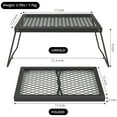 thumbnail image 3 of Alloy Steel Camping Swivel Grill, Adjustable Open Fire BBQ Stand with Grill & Griddle, Portable Campfire Cooking Rack with Carry Bag, 3 of 5
