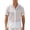 White-08, variant on Men's Short Sleeve Mesh Knit Button Down Shirt See Through Crochet Texture Summer Beach Top