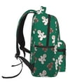 thumbnail image 3 of Xecao Gingerbread Snowman Cookies Backpack, a stylish and functional choice for both men and women, is the perfect basic bookbag for college, work, or travel, 3 of 5