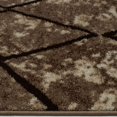 thumbnail image 5 of Ladole Rugs Stylish Contemporary Elegant Smooth Boston Collection Carpet Area Rug in Geometric Pattern in Dark Beige, 8x11(7'10" x 10'5", 240cm x 320cm), 5 of 5