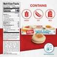 thumbnail image 5 of Bays Sourdough English Muffins, 6 Count, Pre-sliced English Muffins, 12 oz Tray, 5 of 8