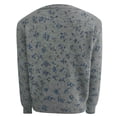 thumbnail image 5 of Wang6 Womens Chunky Cardigan Sweaters Fall White Open Front Button Knit Sweater Long Sleeve Knitted Tops Causal Crew Neck Floral Outwear Grey L, 5 of 5