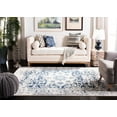 thumbnail image 3 of SAFAVIEH Madison Katina Oriental Area Rug, Cream/Navy, 6'7" x 9'2", 3 of 8
