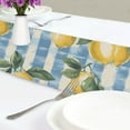 thumbnail image 4 of Yayeee Table Runner 70 inches Long Home Kitchen Dinning Party Decoration, Retro Lemon Leaves, 4 of 7