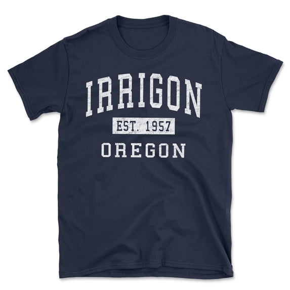 Irrigon Oregon Classic Established Men's Cotton T-Shirt