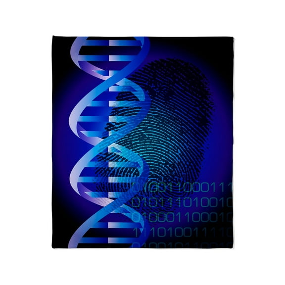 CafePress - DNA Fingerprint Throw Blanket - Soft Fleece Throw Blanket, 50"x60" for All Ages