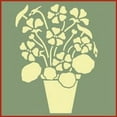 thumbnail image 2 of Nasturtium Pot Stencil - Flower Basket Pot Urn Bowl Vase Pitcher Flowers Holiday Decor Painting Gifts Crafts Laser Cut Mylar Reusable Templates DIY - The Artful Stencil, 2 of 2